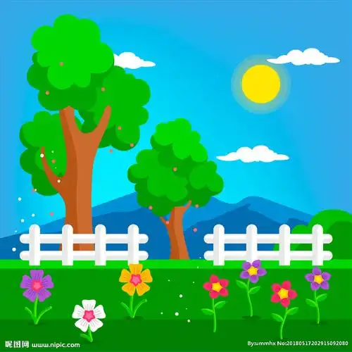 花园设计图__卡通设计_广告设计_设计图库_昵图网nipic.com