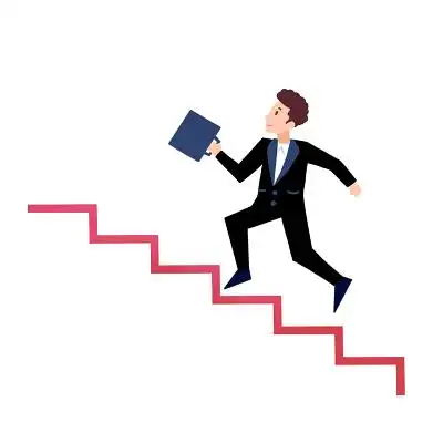 爬楼梯的男人原创人物素材