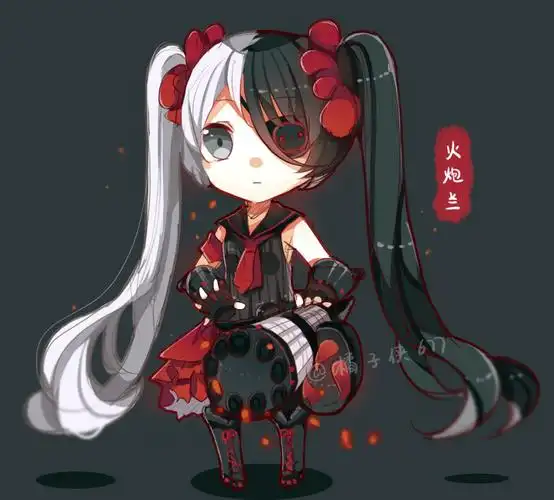 奇迹暖暖 同人图 q版 火炮兰 绘师:橘子侠677