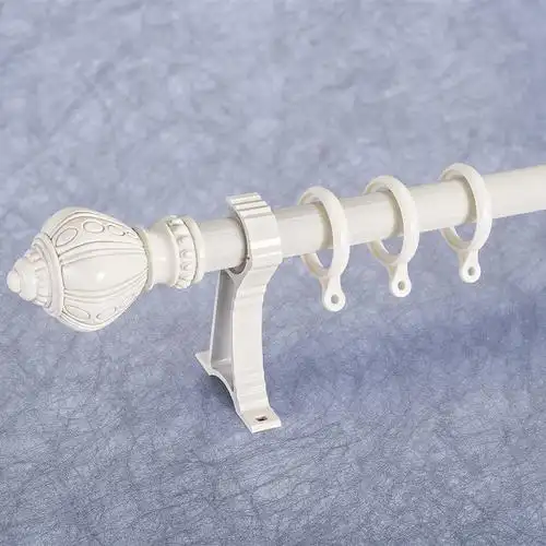 加厚铝合金窗帘杆 罗马杆 窗帘配件 28细纹单杆双杆