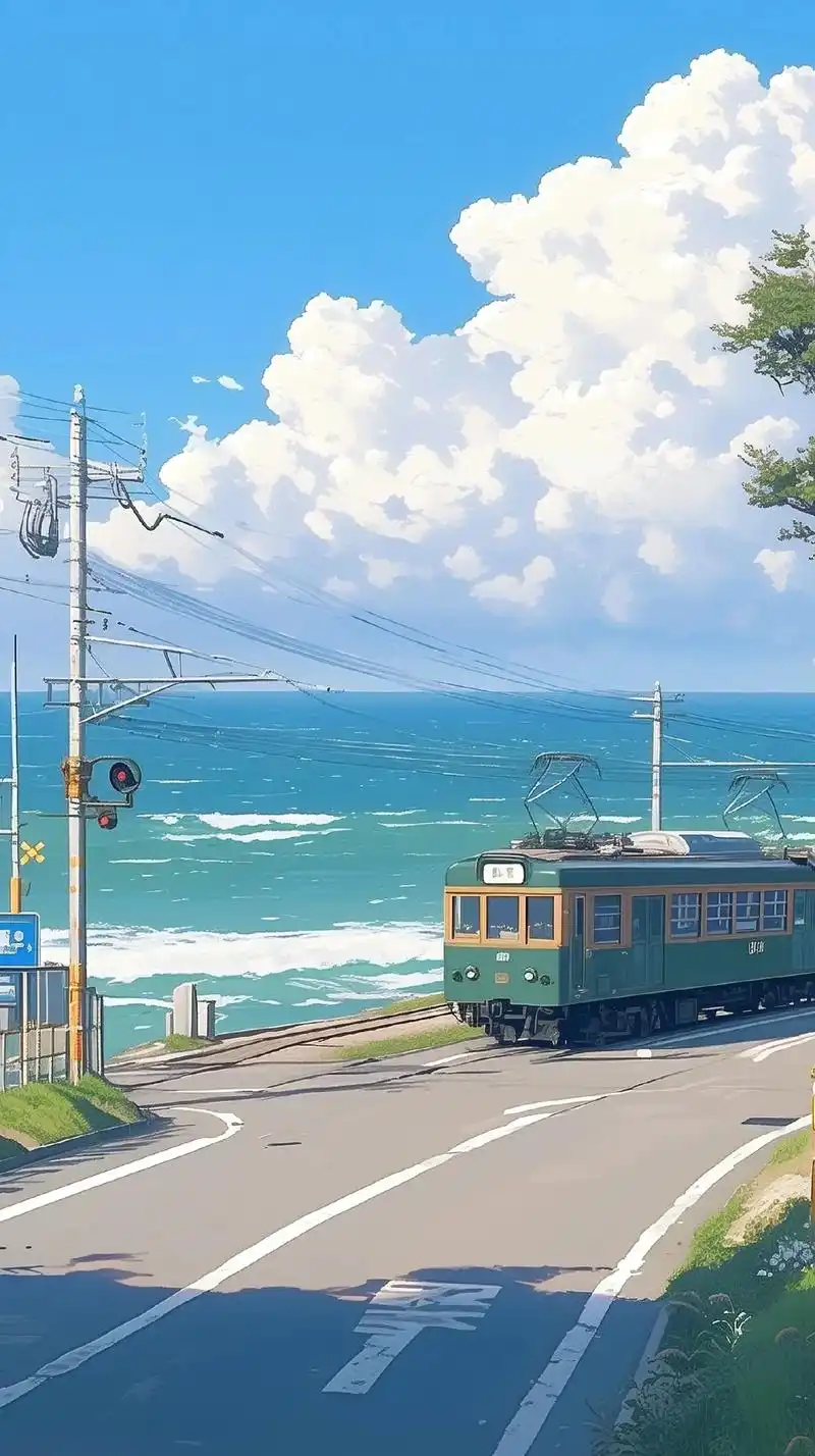 宫崎骏风格壁纸#宫崎骏的夏天 #治愈系风景 #壁纸分享 - 抖音