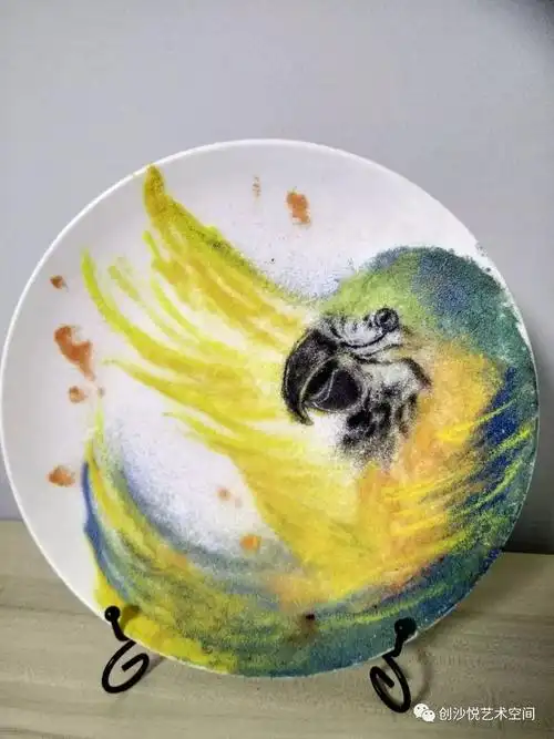 凝固的砂砾艺术_沙画