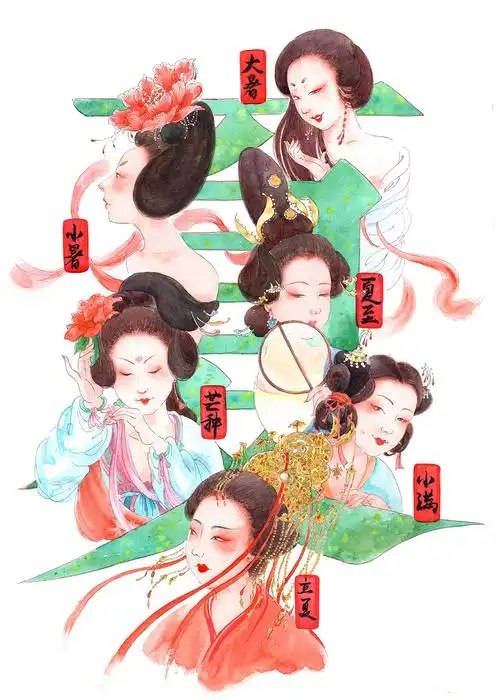 二十四节气美人图合集