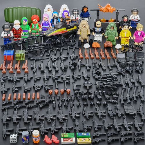2021新品乐高绝地求生吃鸡人仔拼装益智积木塑料积木