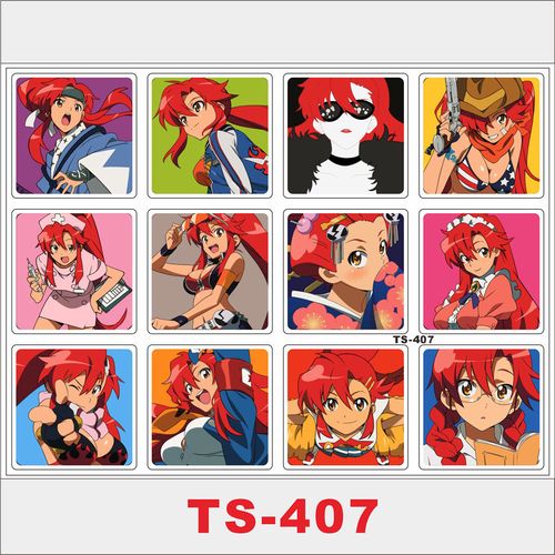 12张动漫卡通天元突破红莲螺岩手账贴纸个性行李箱水杯贴滑板车贴