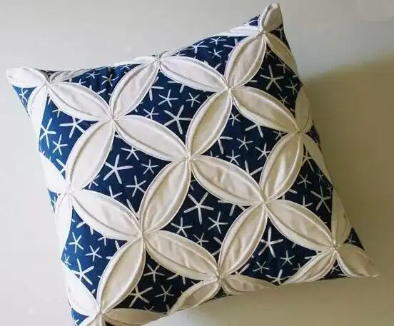 传统拼布铜钱纹样式教程非常简单几分钟就学会成品图案也美