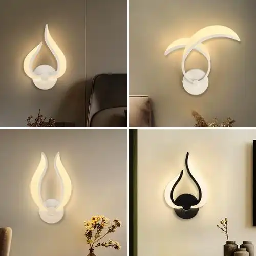 北欧现代led壁灯主卧室床头灯简约过道玄关灯背景墙灯具