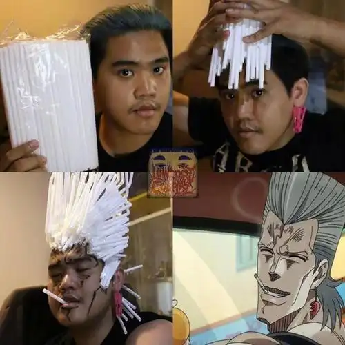 泰国小哥jojo系列合集一人同时cos两个角色看到成片直接跪了