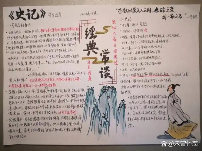 八下《经典常谈》——《史记》专题小报