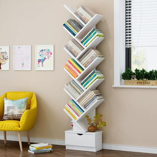 书架落地简约现代置物架书柜桌上小书架收纳学生创意简易树形书架
