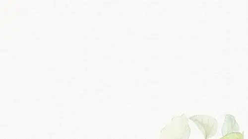 五张清新淡雅水彩向日葵ppt背景图片