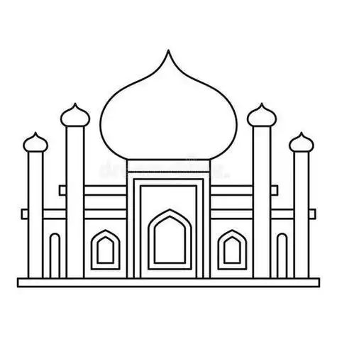 清真寺绘画简笔画 简笔画图片大全-蒲城教育文学网