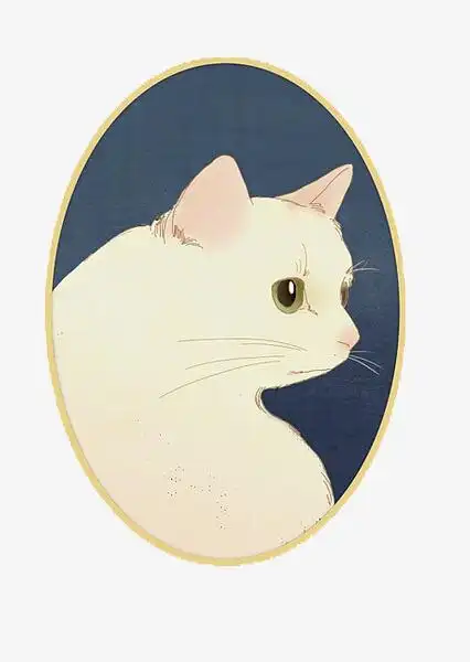 手绘猫咪免抠素材免费下载_觅元素51yuansu.com