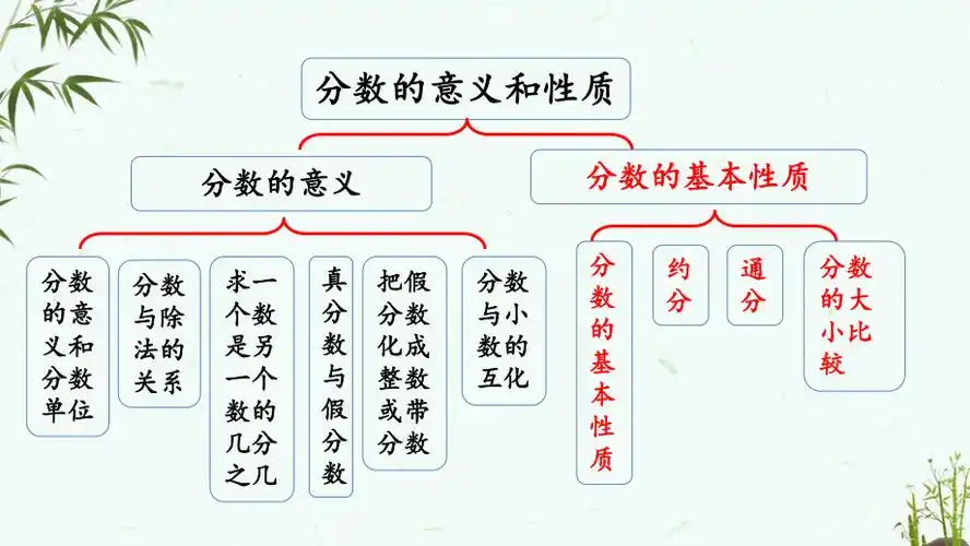 苏教版数学五年级下册第四单元分数的意义和性质417整理与练习2课件