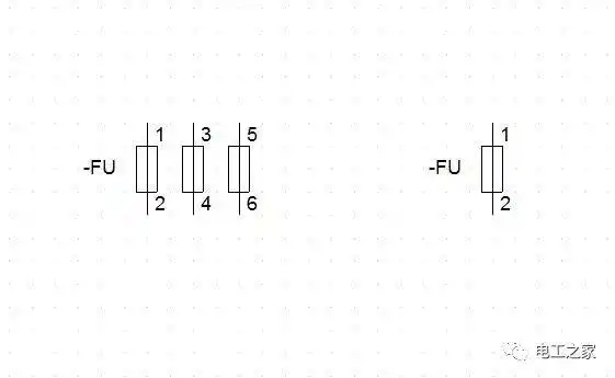 三,图形符号和文字符号熔断器利用金属导体作为熔体串联在被保护的