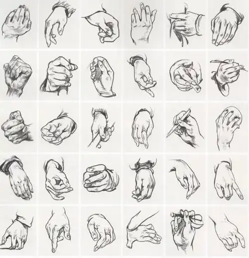 超强干货丨速写细节刻画之手部,脚部和鞋