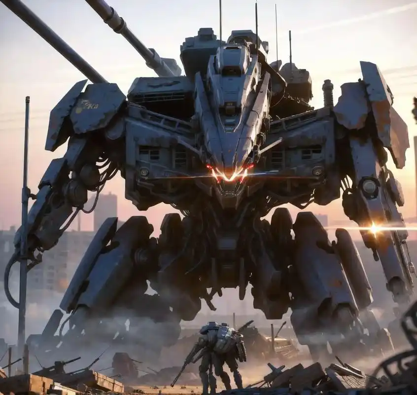 星际战甲 #科幻 #ai绘画 #视觉冲击 #机甲风  当巨 - 抖音