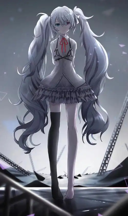 异色瞳少女——画师み透作品欣赏