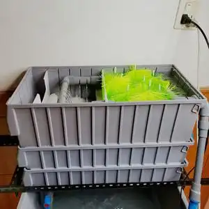 自制加沉淀仓鱼缸上滤滴流盒diy水族箱上置过滤盒溢流多层过滤箱
