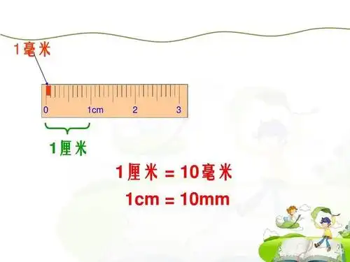 那么,1cm=10mm,1厘米=10毫米.(附:厘米俗称公分.
