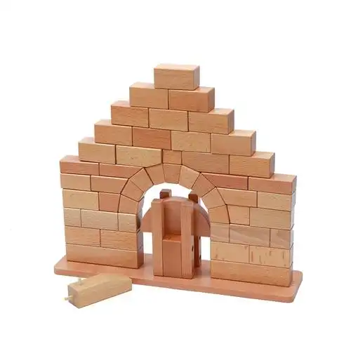 蒙台梭利早教具 拱门 蒙特梭利幼儿园落罗马拱桥搭建 堆积积木