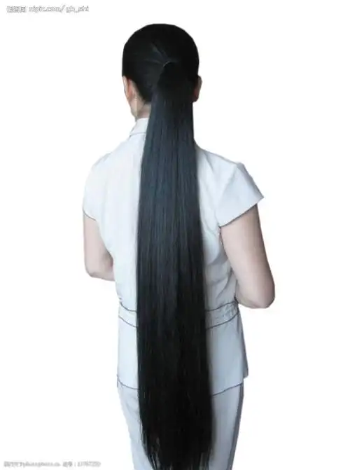 好粗的马尾图片