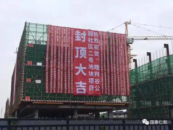 热烈祝贺瞪羚谷公园社区二号地块项目1区封顶大吉