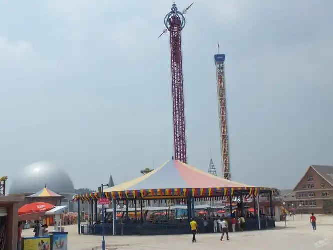 蚌埠嘉年华今日9点30分开园迎客开园盛况