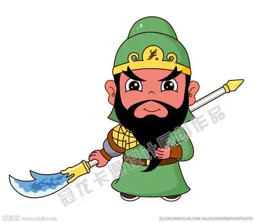 关羽简笔画可爱q版