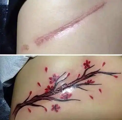 他竟然纹了道伤疤在胸前!知道真相后感觉好暖.
