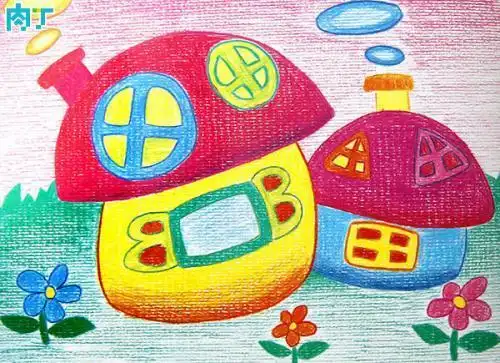 奇特的房子儿童简笔画