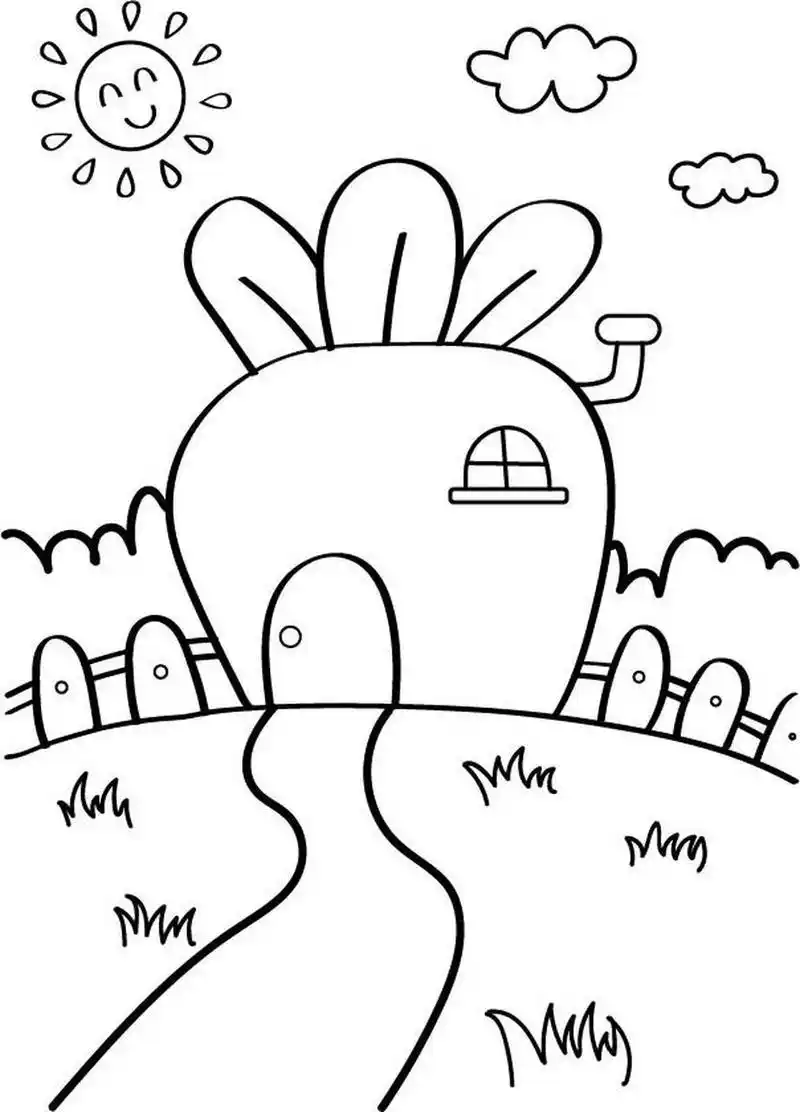 马克笔儿童画(内附线稿) 马克笔简笔画,卡通绘画 儿童创意美术