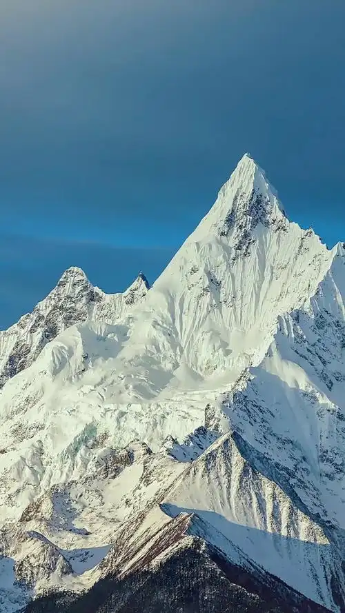 皑皑雪山,雄鹰翱翔.