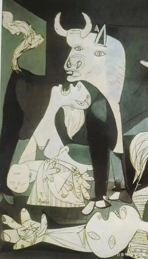 西班牙壁画《格尔尼卡》,毕加索用象征主义表现画面