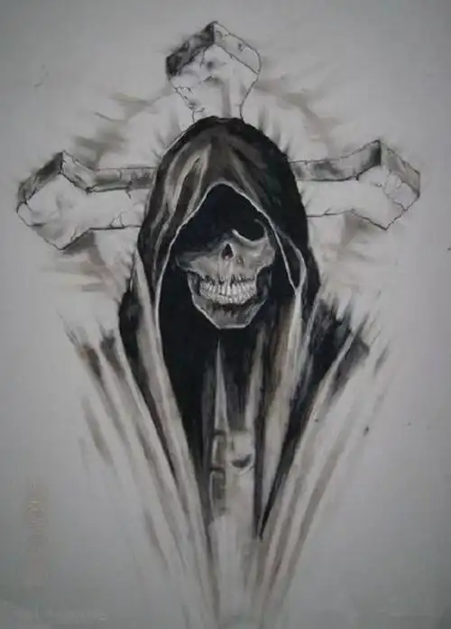 霸气死神纹身手稿素材推荐