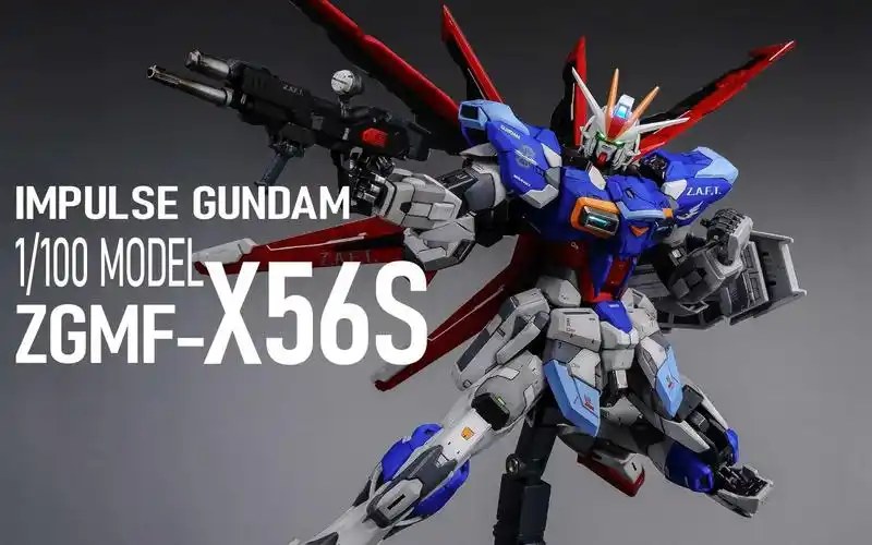 【4k】8811mb空装脉冲高达 酱油加灯喷涂改造 【机动战士高达seed