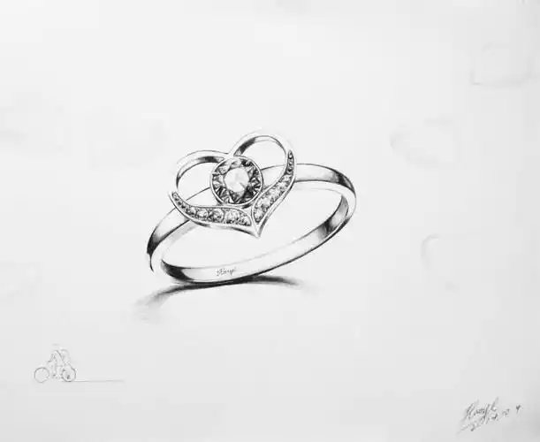 戒指手稿-鞋帽配饰设计-服装设计