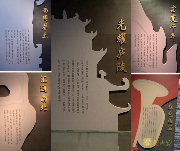 展馆现场设计精美的展板