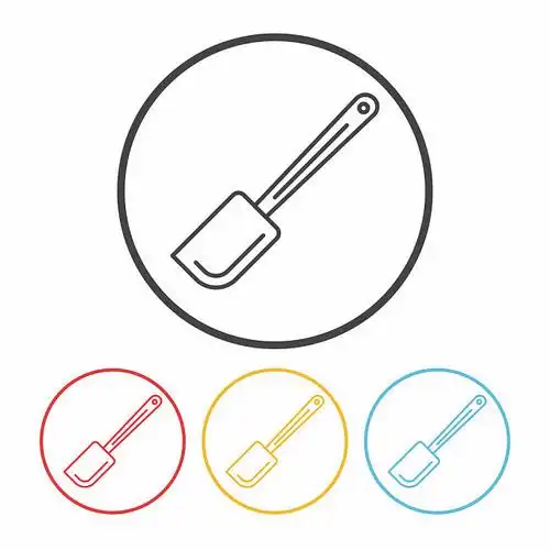 抹刀_线条_象征_矢量_插画_风格_高清图片_全景视觉