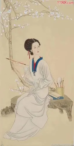 欧阳国德(仕女图)