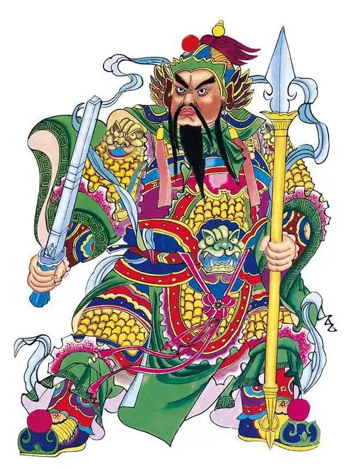 绘画素材门神系列16幅