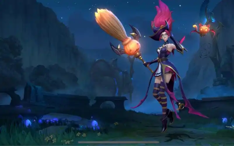 英雄联盟手游 ,风女万圣节皮肤预览_手机游戏热门视频