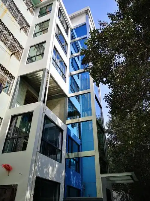 阳台增加面积,电梯从阳台平层入户