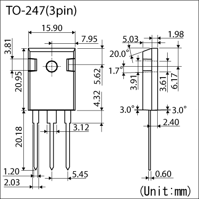 【产品】通用mosfet r6547knz4,符合rohs标准,导通电阻最大仅80mΩ,快