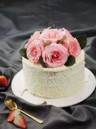 网红皮娜鲍什芙罗拉情人美丽鲜花奶油蛋糕 生日蛋糕 北京免费配送