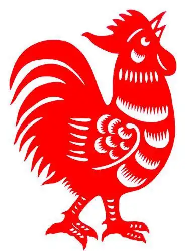 窗花剪纸大公鸡教程