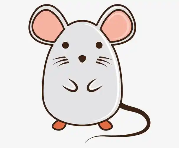 灰色卡通老鼠动物素材免费下载_觅元素