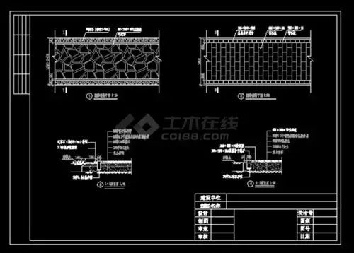 园路铺砖施工图纸