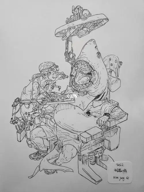 太爱金老师的作品了#画画 #手绘 #临摹 #金政基