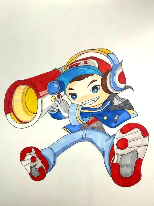 鲁班七号动漫男孩